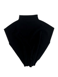 Sleeveless oversized crater pure cashmere