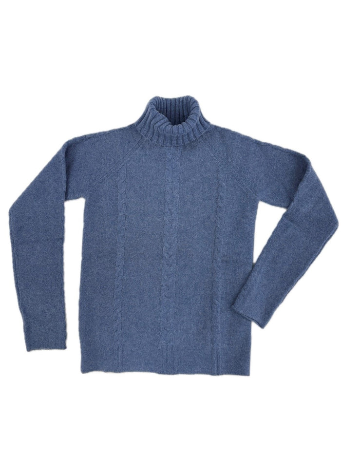 Turtleneck - woman 4 ply Reglan pure cashmere
