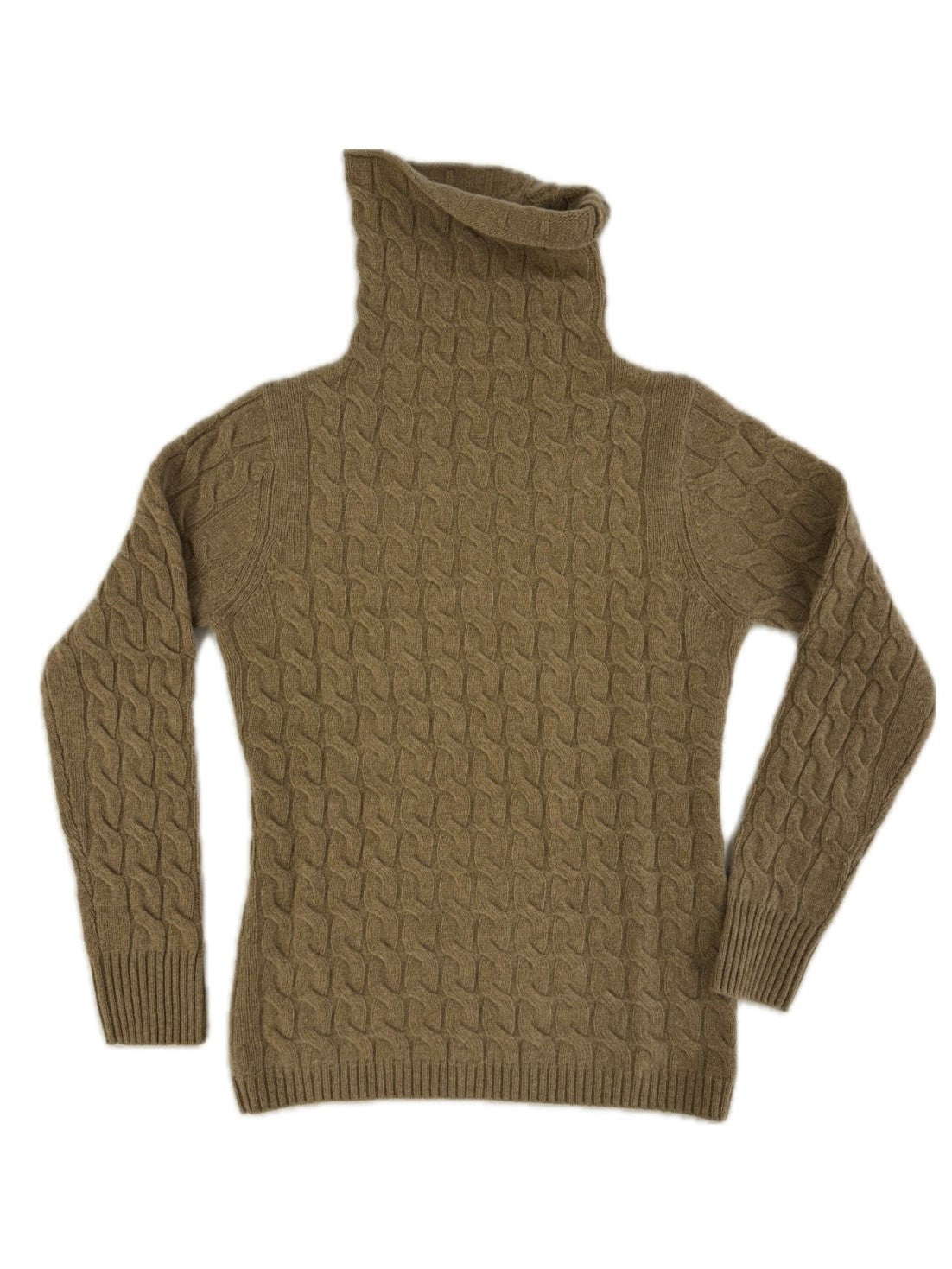 Crater - woman 4 ply cable stitch pure cashmere
