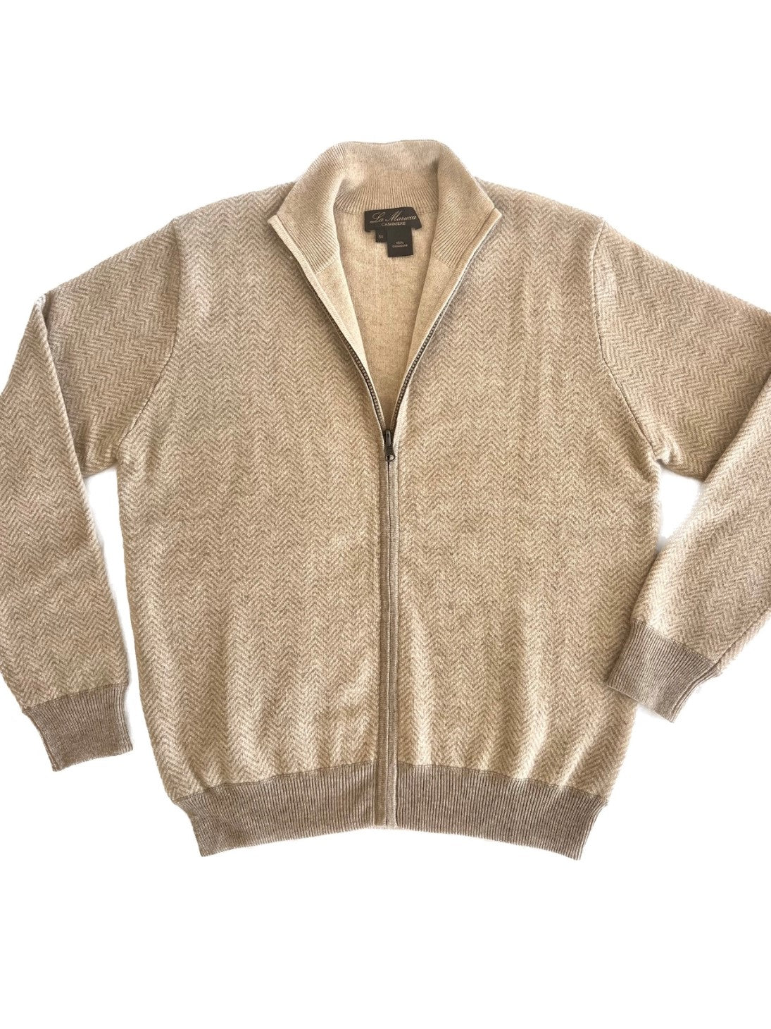 Double Reversible spigato pure cashmere