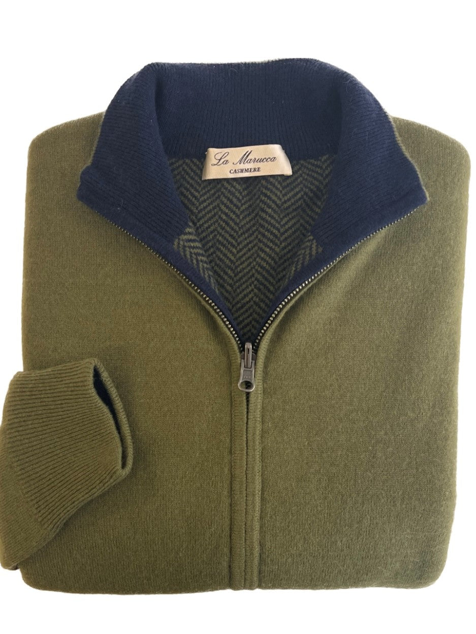 Double Reversible spigato pure cashmere