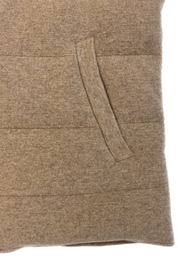 Gilet padded with cashmere and goose down