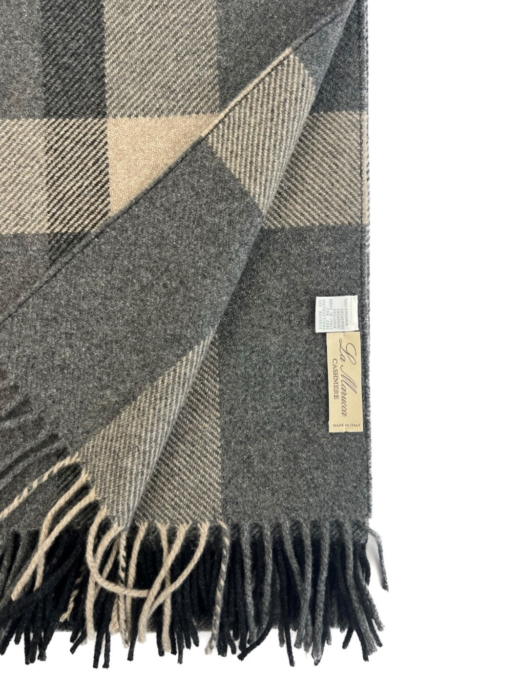Plaid puro cashmere 6fili