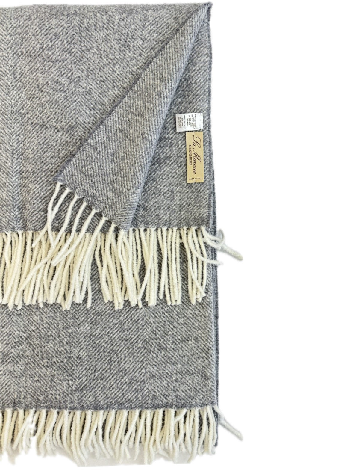 Plaid seta lana vergine & cashmere