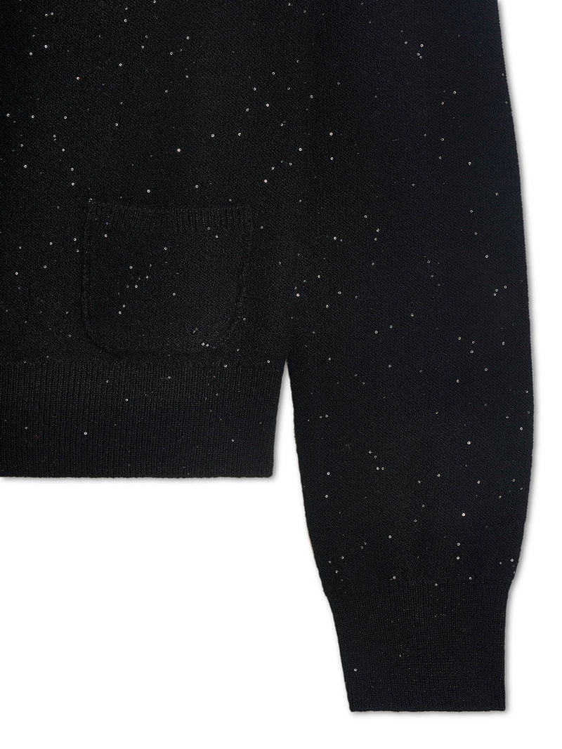 Cardigan con paillettes