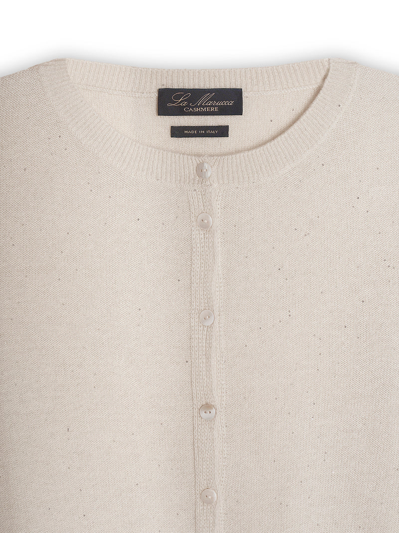 Cardigan con paillettes