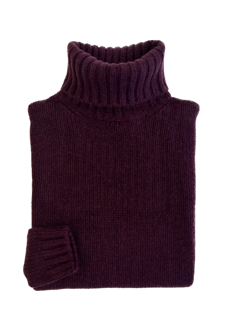 Turtleneck - woman 6 ply pure cashmere