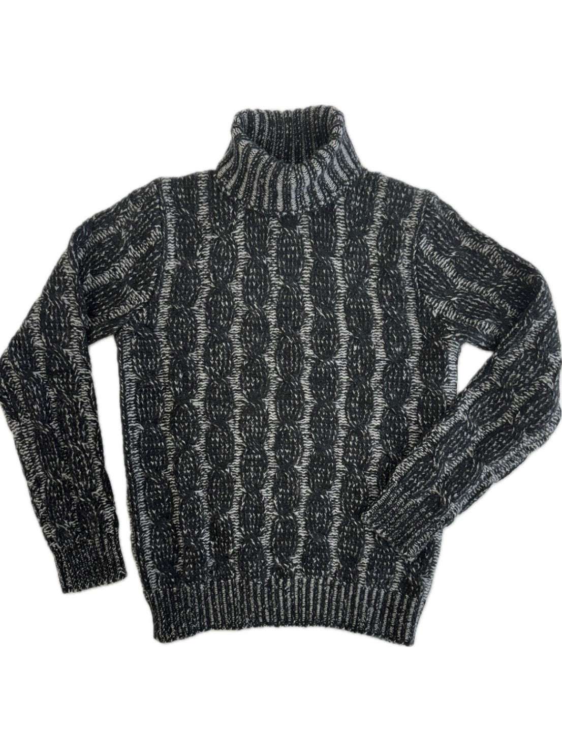 Turtleneck - woman 6 ply Vanise cable stitch pure cashmere