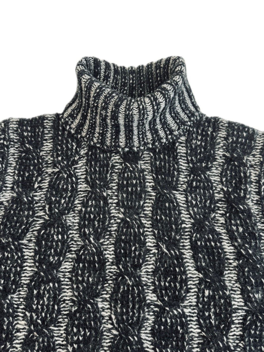 Turtleneck - woman 6 ply Vanise cable stitch pure cashmere