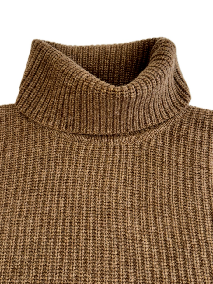 Turtleneck - woman 6 ply Brit pure cashmere