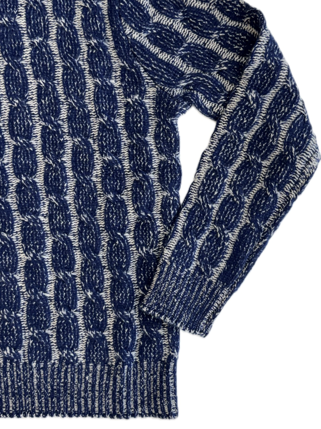 Turtleneck - man 6 ply Vanise cable stitch pure cashmere