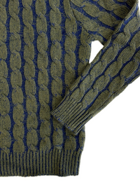 Turtleneck - man 6 ply Vanise cable stitch pure cashmere