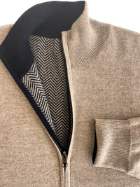 Double Reversible spigato pure cashmere