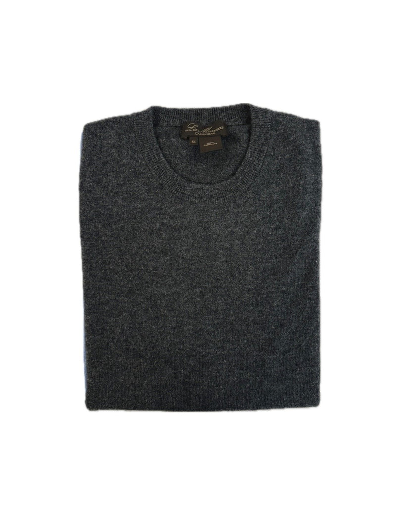 Crewneck - man 2 ply pure cashmere Classic by La Marucca