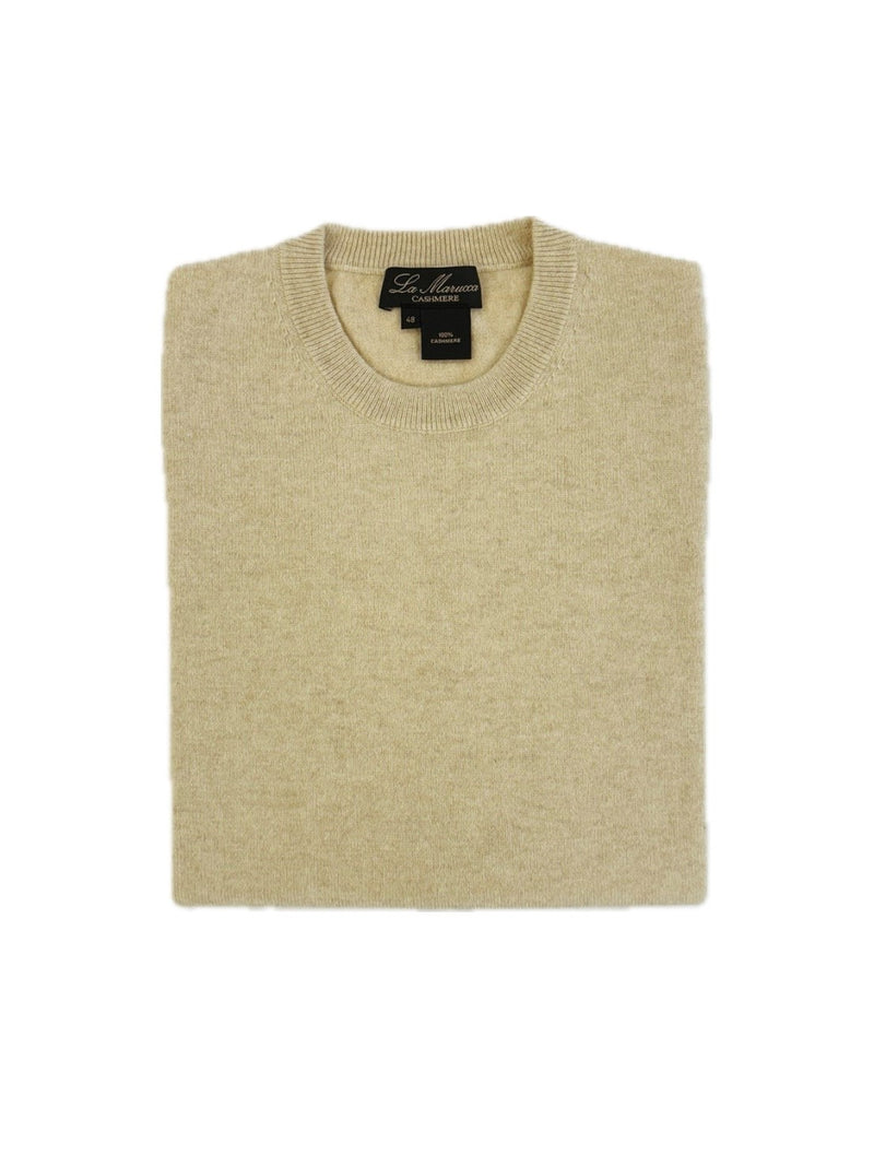 Crewneck - man 2 ply pure cashmere Classic by La Marucca