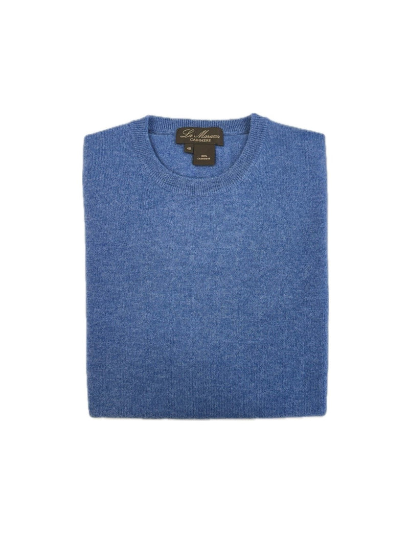 Crewneck - man 2 ply pure cashmere