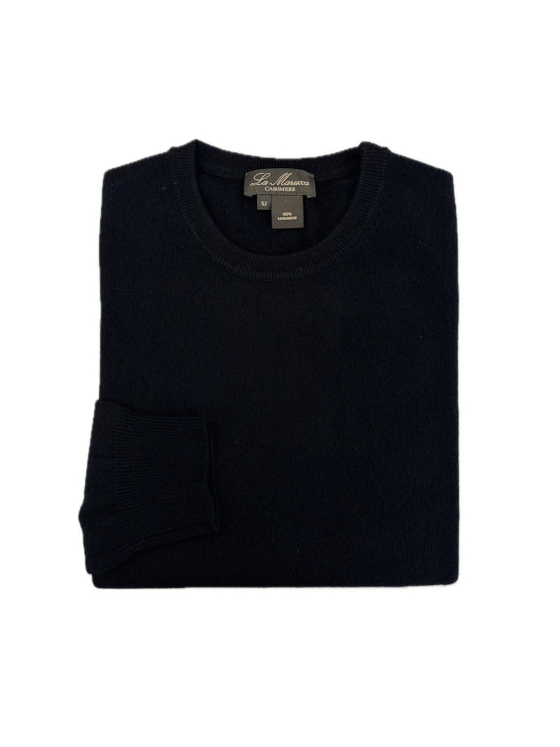 Crewneck - man 2 ply pure cashmere Classic by La Marucca