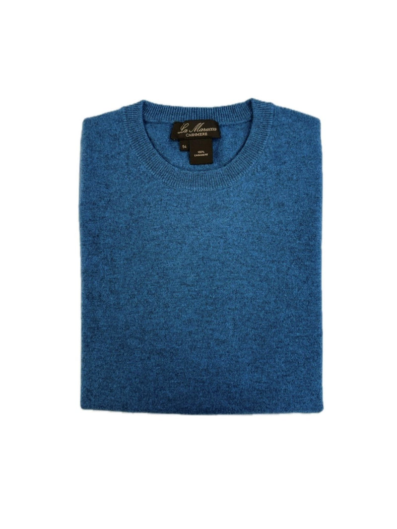 Crewneck - man 2 ply pure cashmere