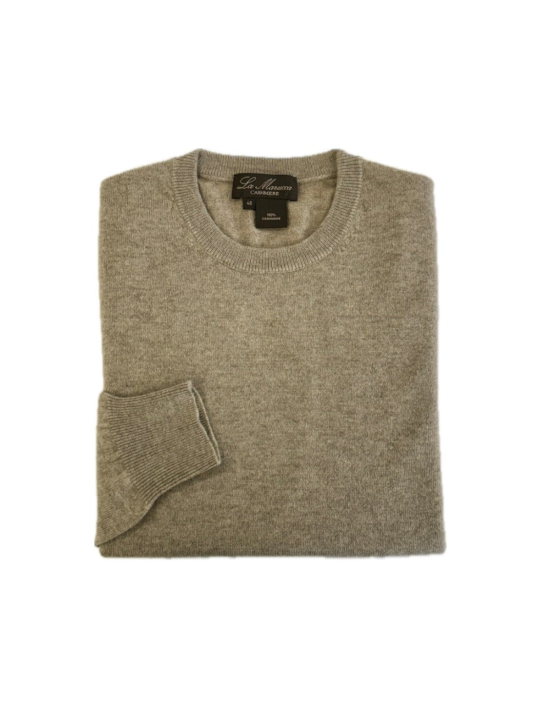 Crewneck - man 2 ply pure cashmere Classic by La Marucca