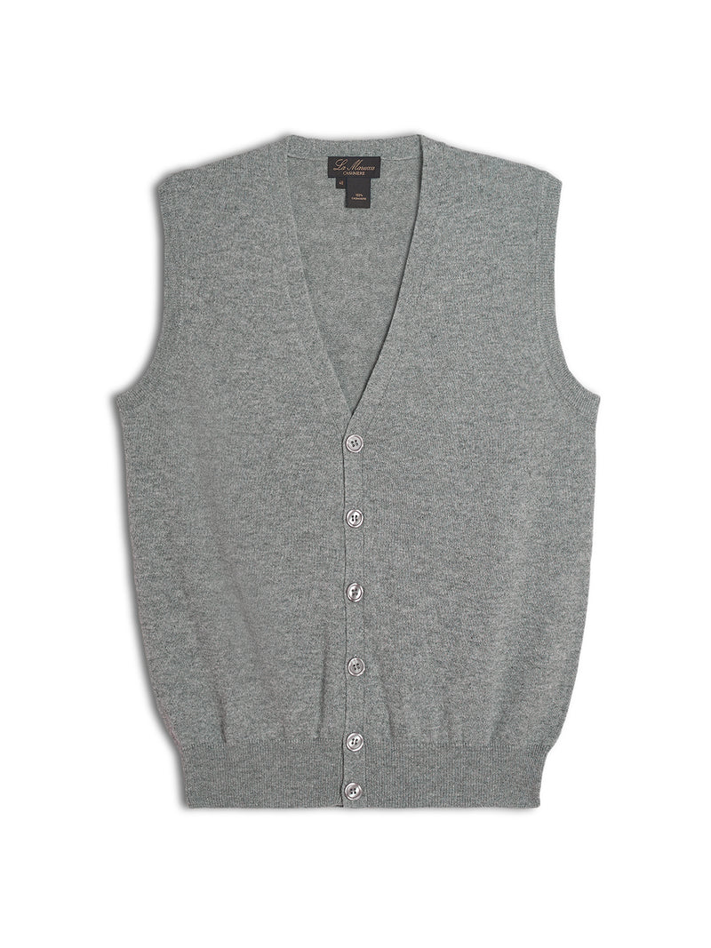 Gilet V con bottoni