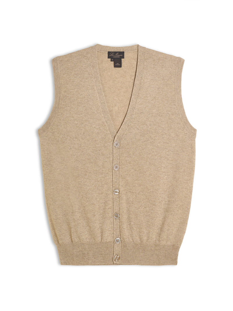 Gilet V con bottoni