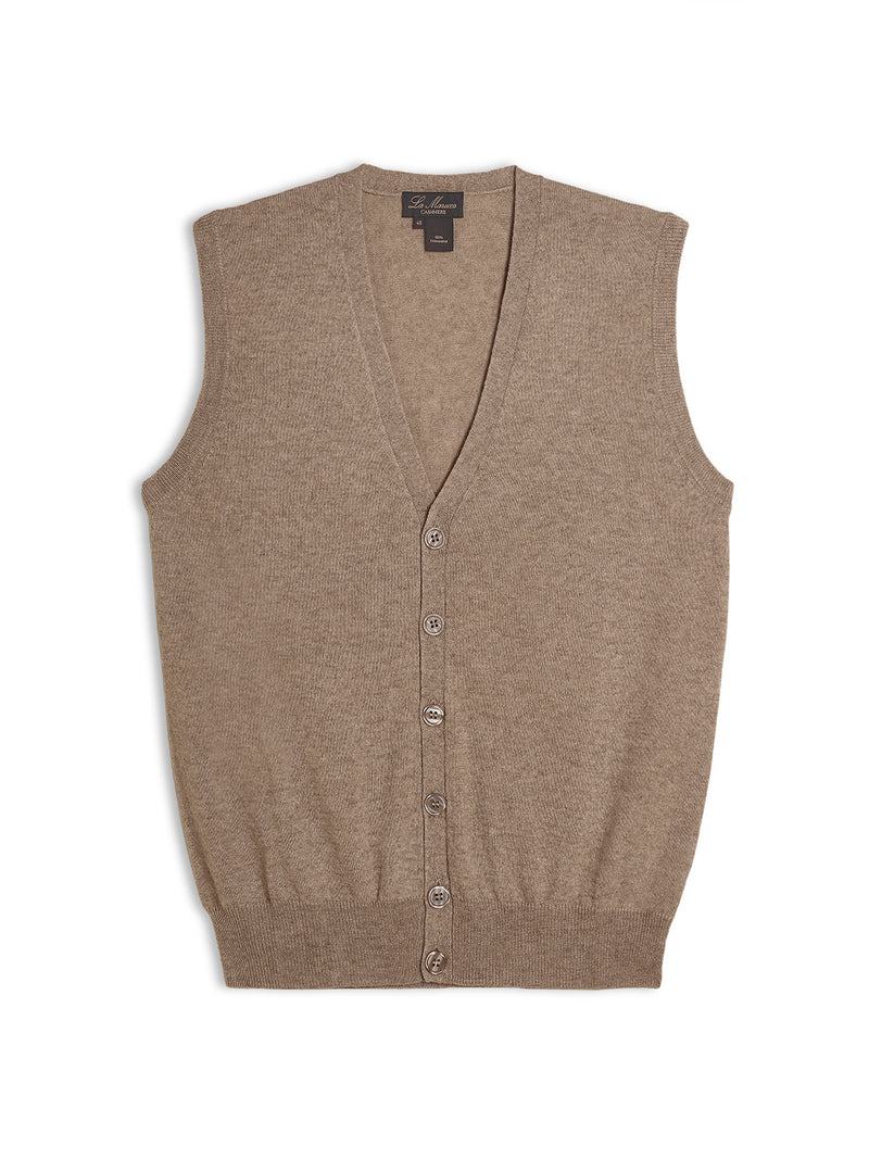 Gilet V con bottoni