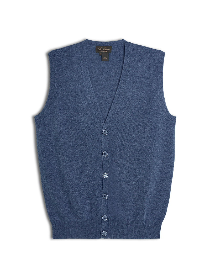 Gilet V con bottoni