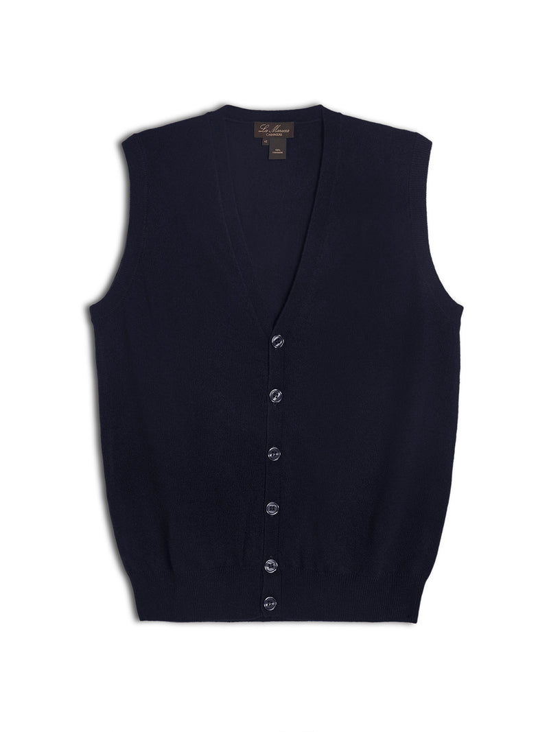 Gilet V con bottoni