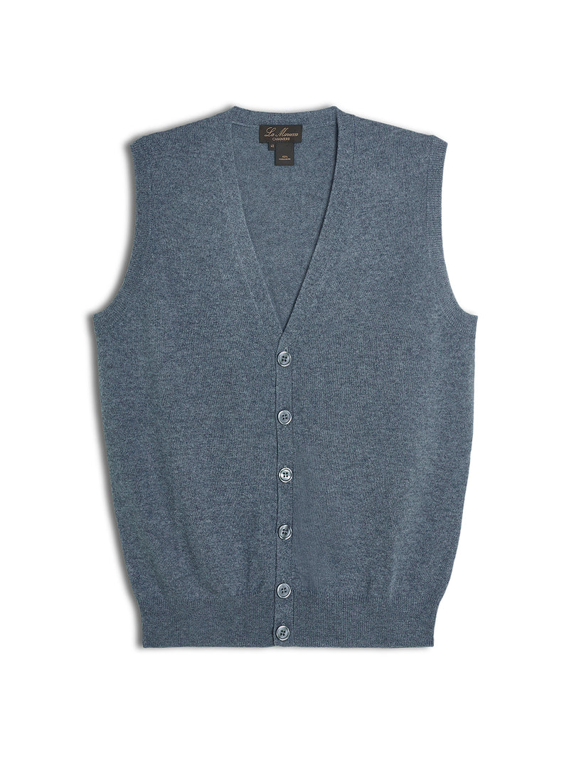 Gilet V con bottoni