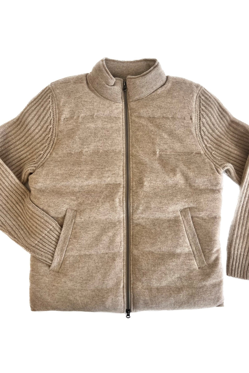 Jacket padded with cashmere and goose down