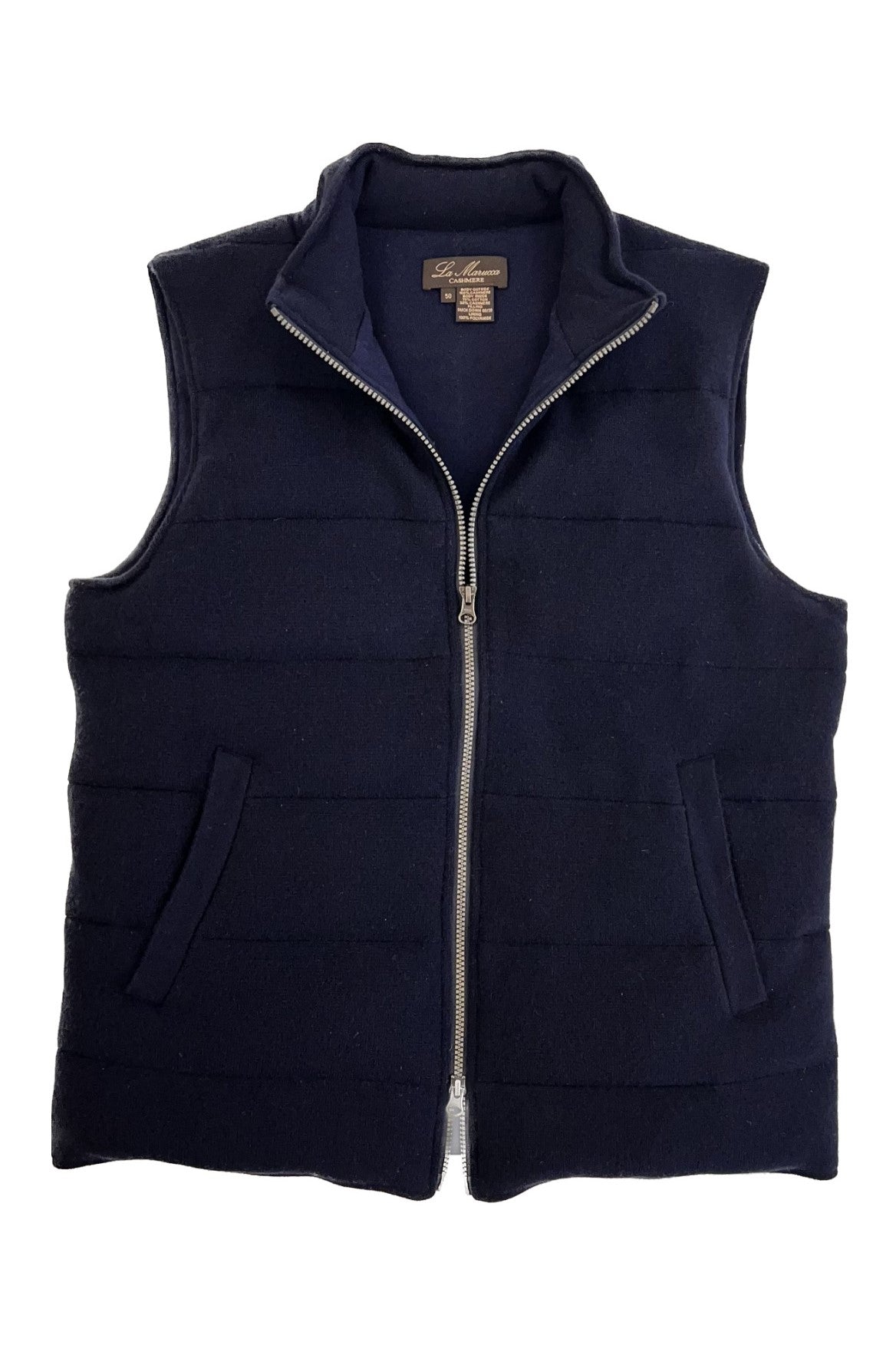 Gilet padded with cashmere and goose down