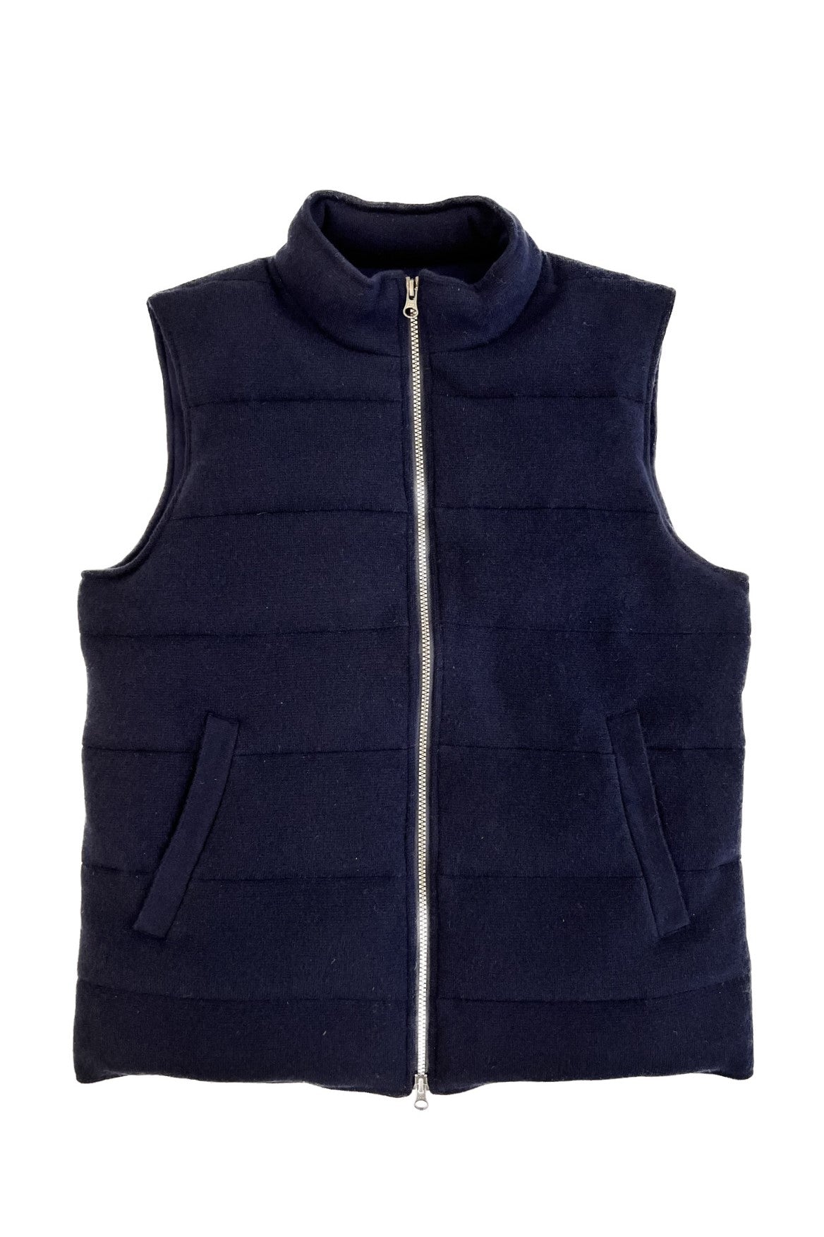 Gilet padded with cashmere and goose down