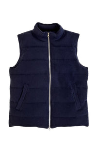 Gilet padded with cashmere and goose down