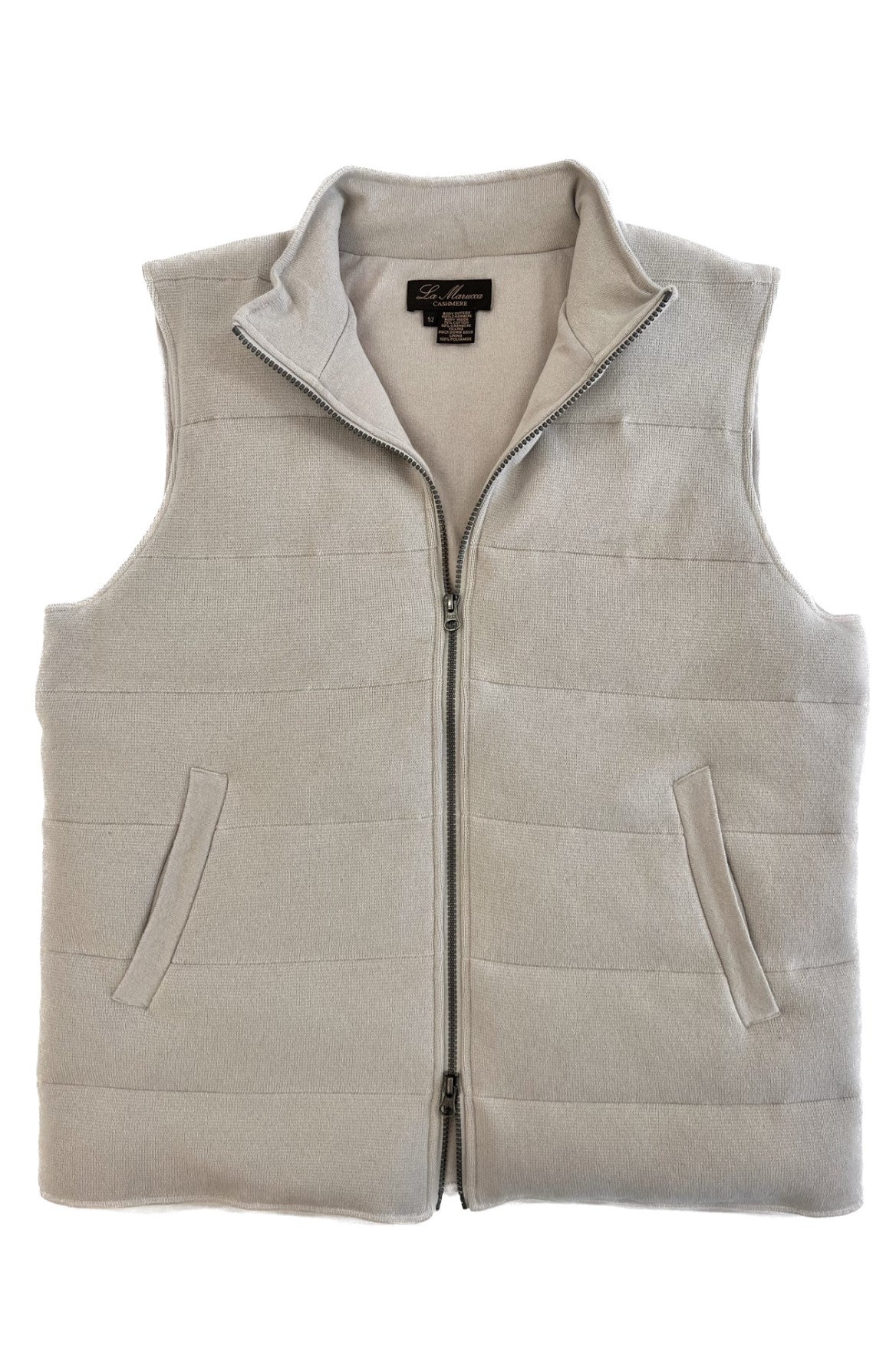 Gilet padded with cashmere and goose down