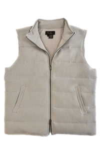 Gilet padded with cashmere and goose down