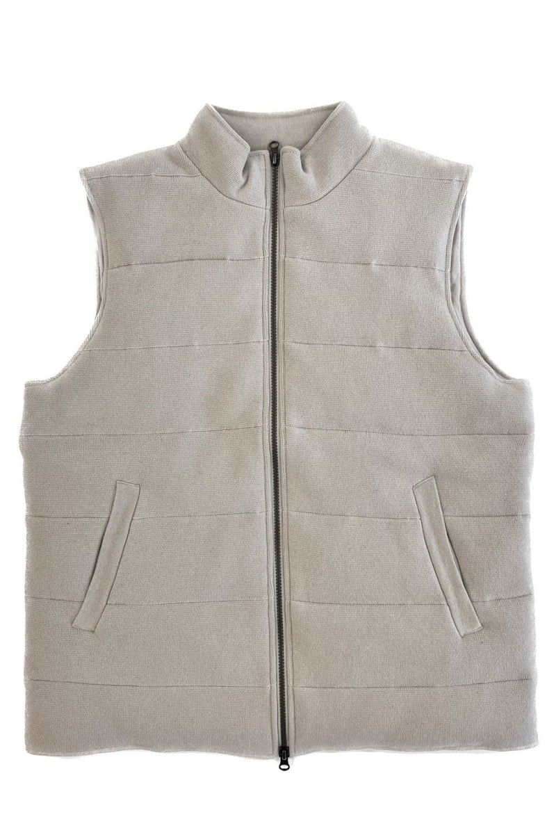 Gilet padded with cashmere and goose down