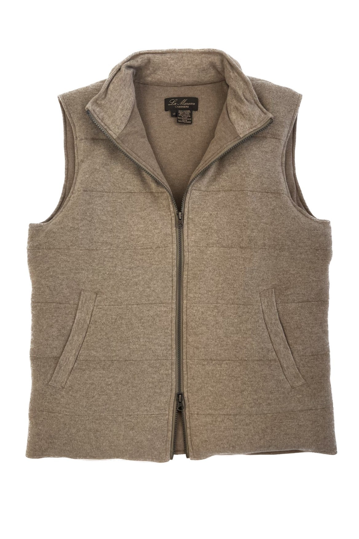 Gilet Imbottito cashmere e piuma d'oca