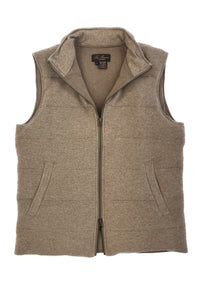 Gilet padded with cashmere and goose down