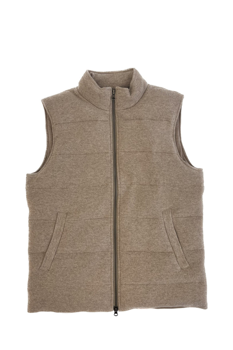 Gilet padded with cashmere and goose down