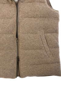 Gilet Imbottito cashmere e piuma d'oca