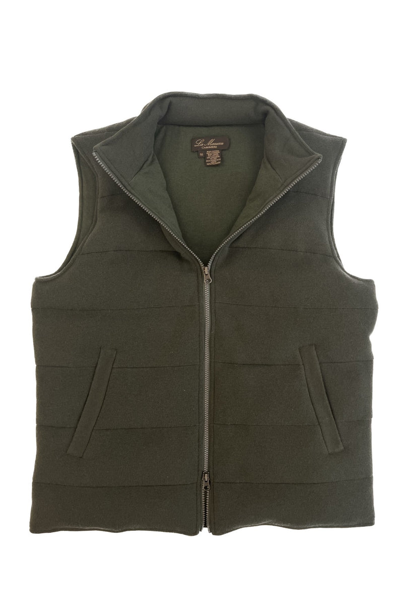 Gilet Imbottito cashmere e piuma d'oca