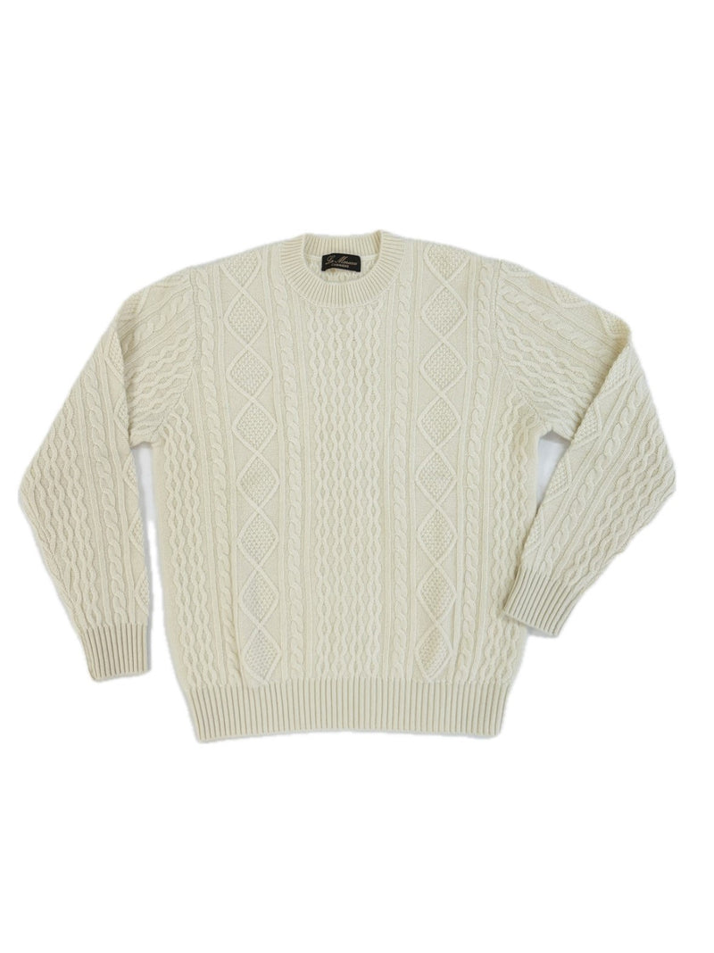 Crewneck - man 6 ply Losanghe pure cashmere