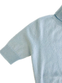 Turtleneck short sleeves pure cashmere