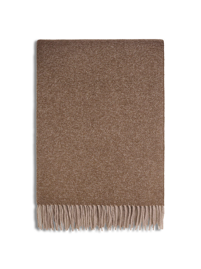 Plaid silk wool & cashmere