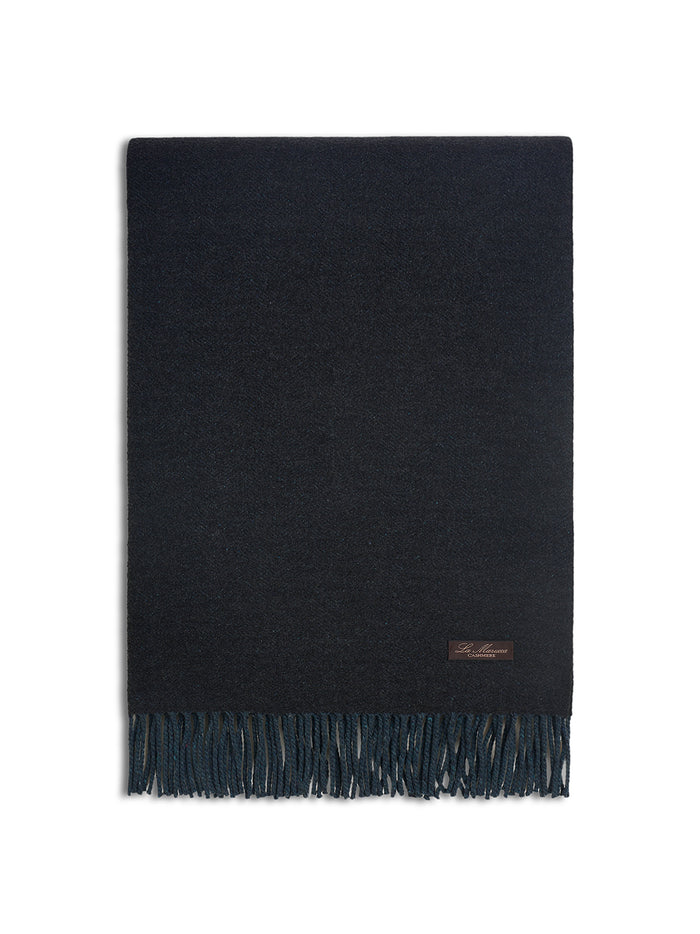 Plaid silk wool & cashmere