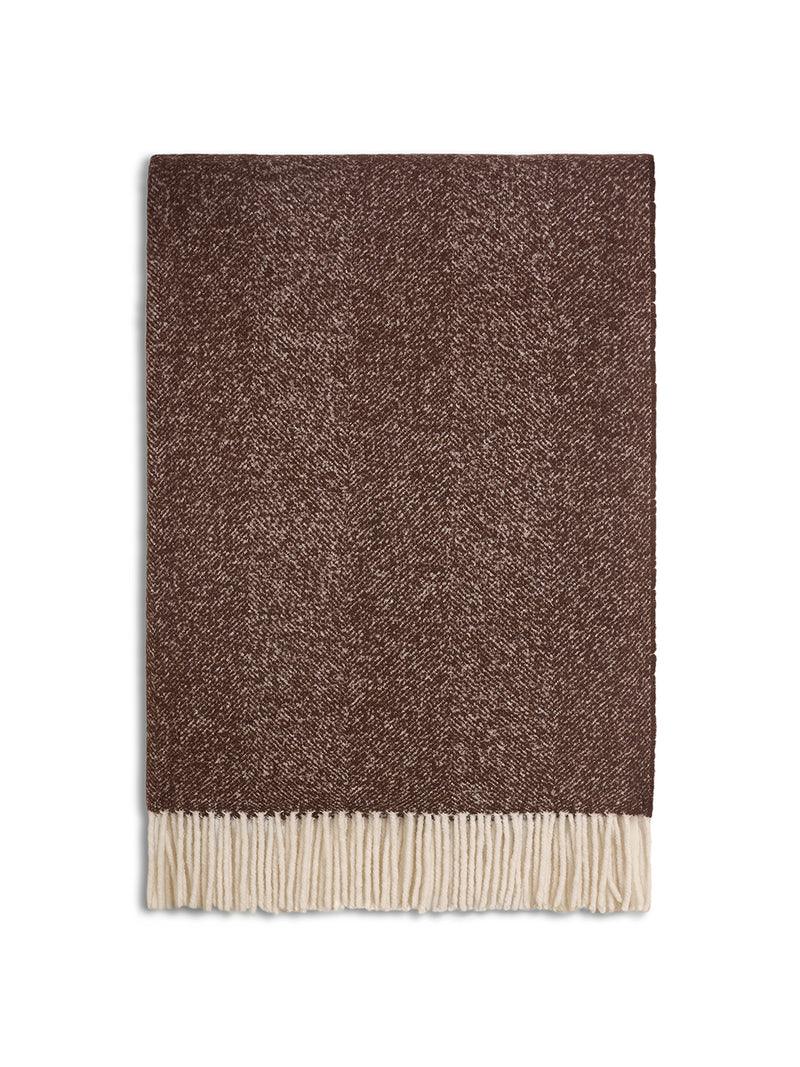 Plaid silk wool & cashmere