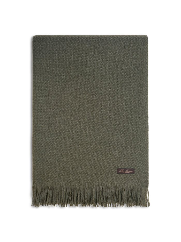 Plaid pure cashmere 8ply