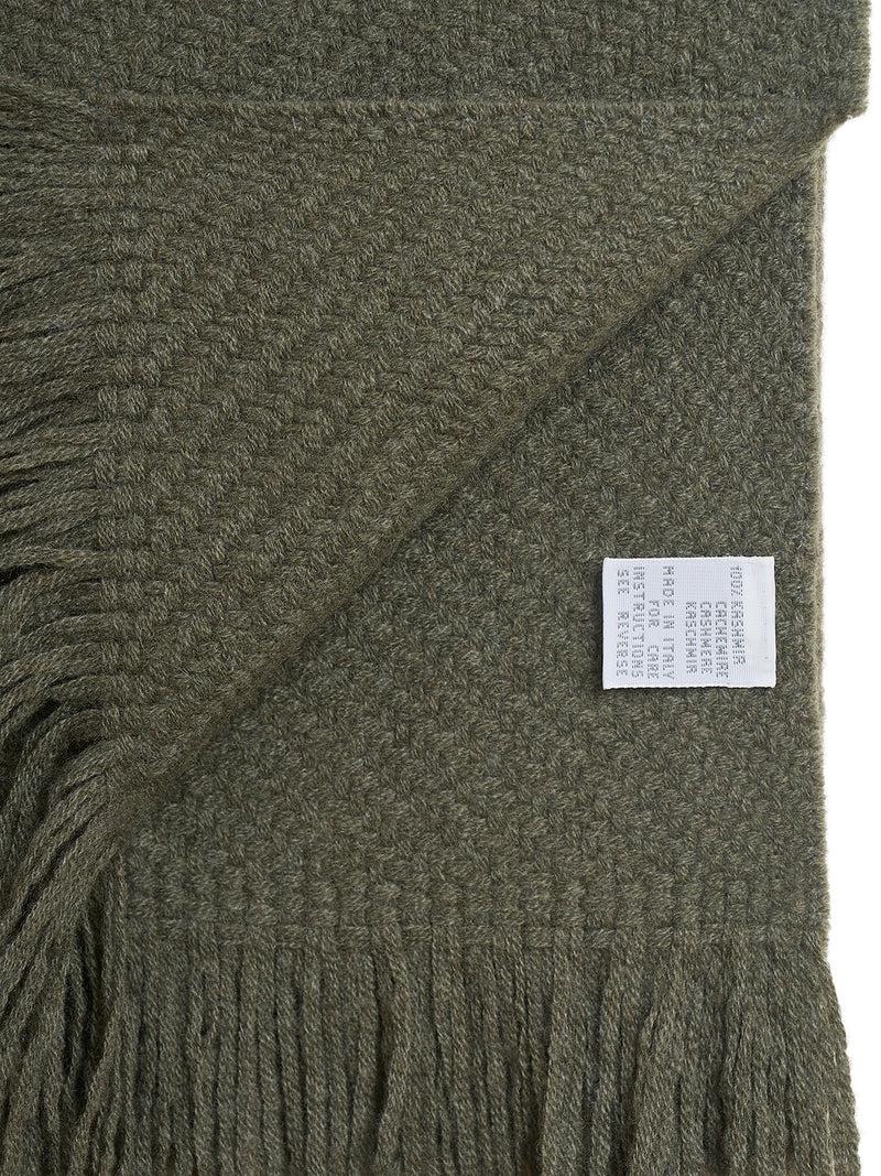 Plaid pure cashmere 8ply