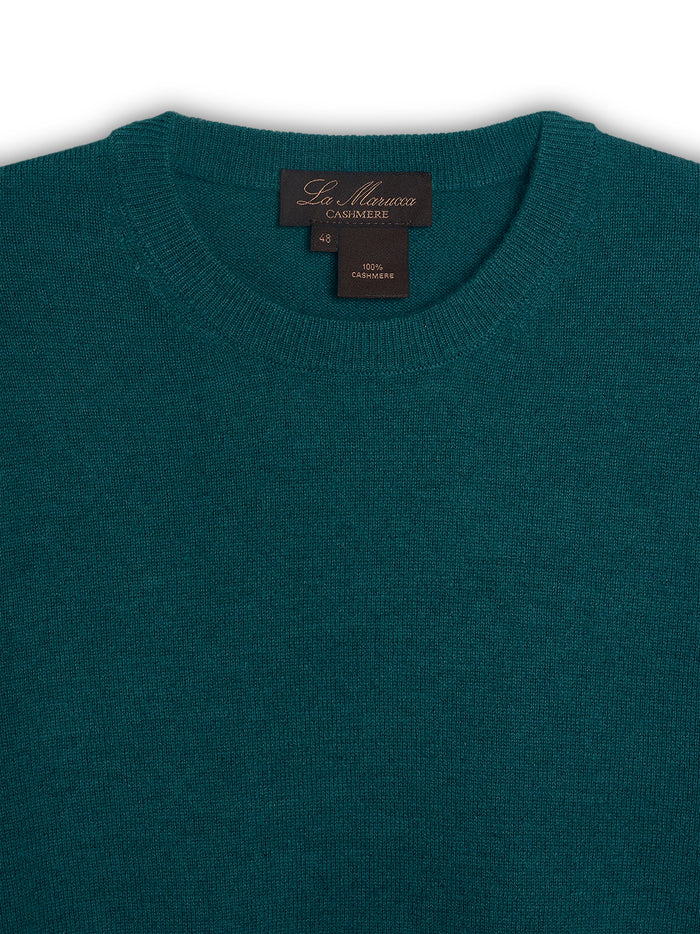 Crewneck - man 2 ply pure cashmere Classic by La Marucca