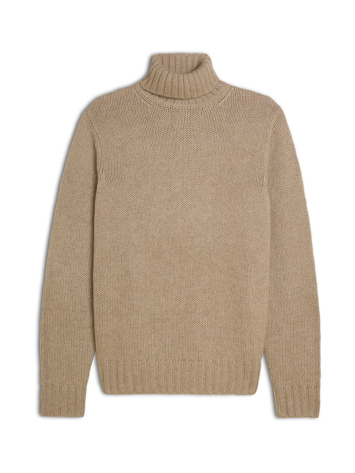 Turtleneck - man 6 ply pure cashmere